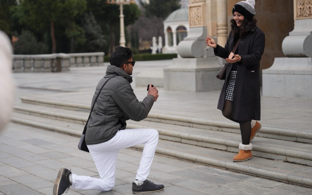 Anshu’s surprise proposal photo and video shoot in Tbilisi Georgia