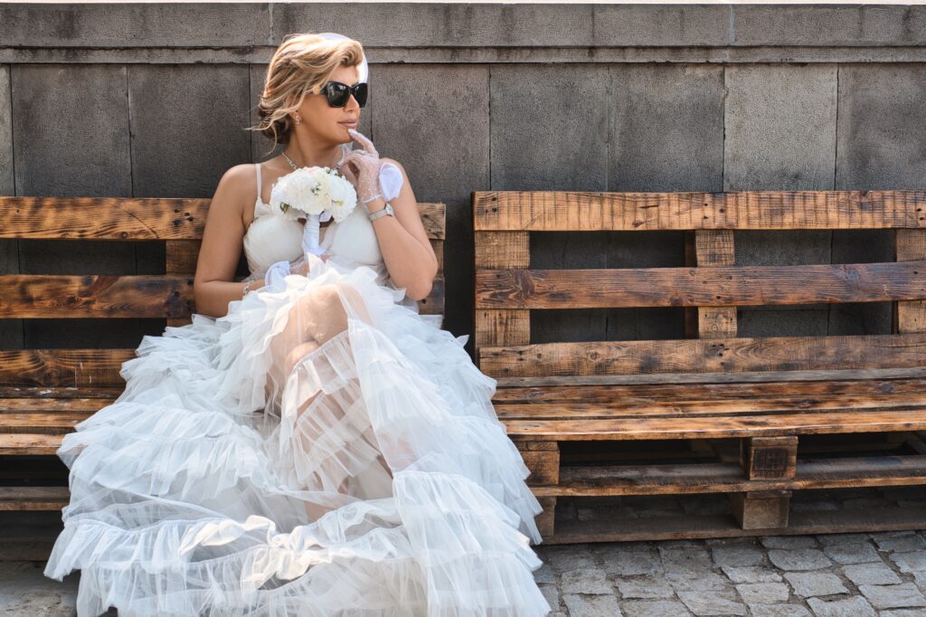 Wedding photograph taken by the Mtkvari river – the Kura River – in Tbilisi by Artmakers Studio Wedding photograph taken by the Mtkvari river - the Kura River - in Tbilisi by Artmakers Studio