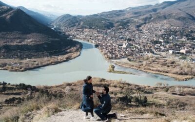 Shreya and Anirudh proposal shoot in Tbilisi Georgia